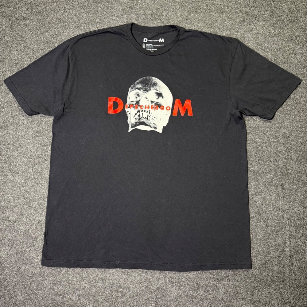 Depeche Mode Memento Mori World Tour 2023 T-Shirt Mens 2XL Black Skull Graphic